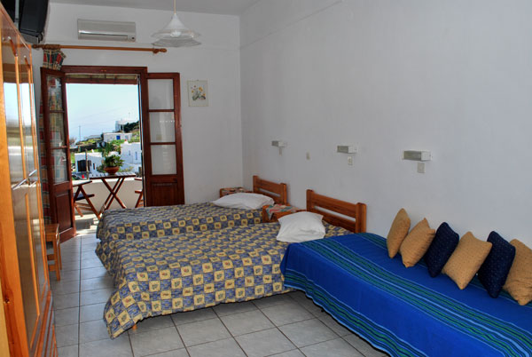 Les chambres et les studios Letta au centre d'Apollonia