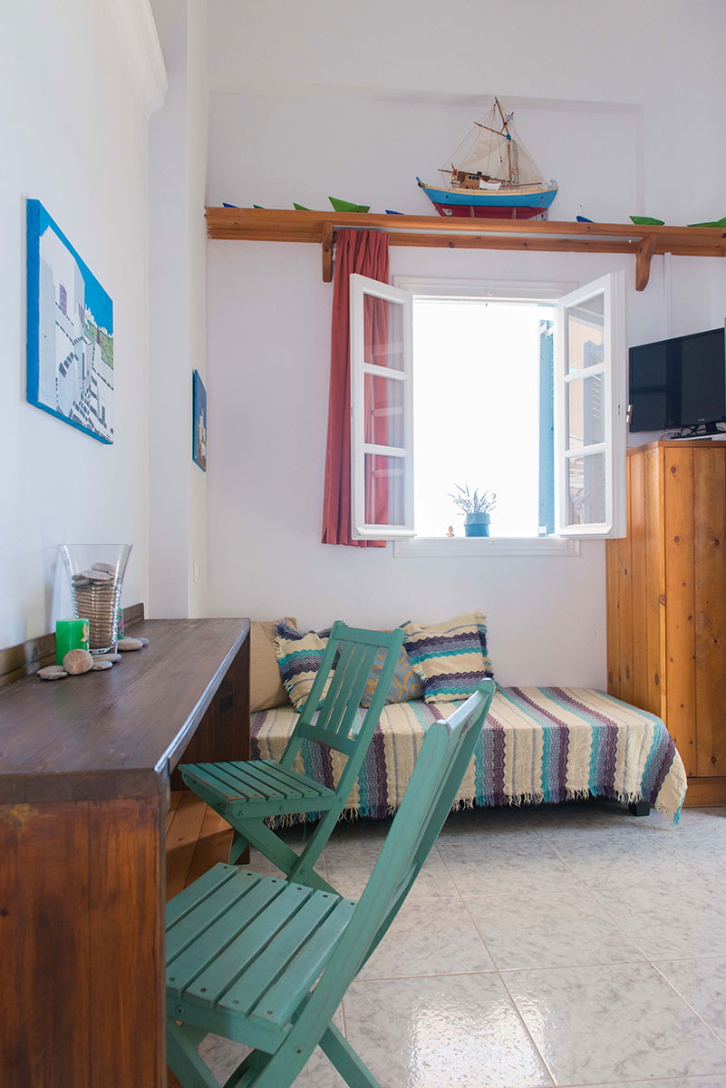 Le studio du rez de chaussée, au hébergement Eugenia