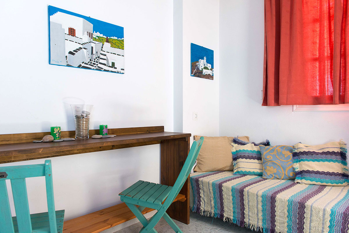 Le studio du rez de chaussée, au hébergement Eugenia