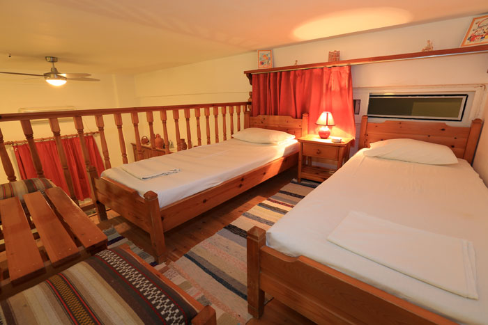 L'appartement du rez de chaussée, au hébergement Eugenia