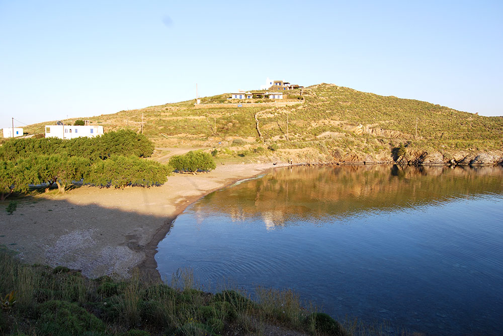 The beach Fassolou at Faros