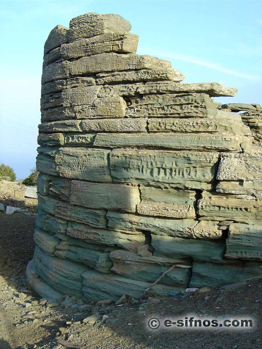 The Black Tower in Exampela, Sifnos