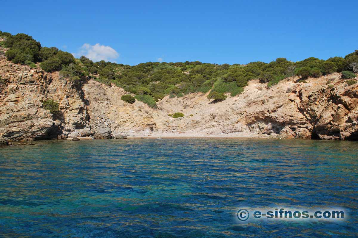 A small beach at the gulf of Fikiada in Sifnos
