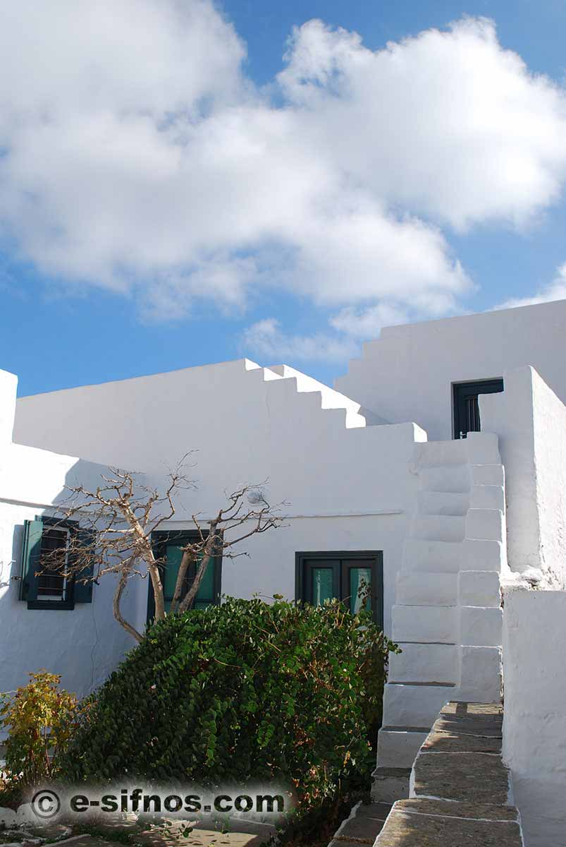 Yard of a house in Apollonia