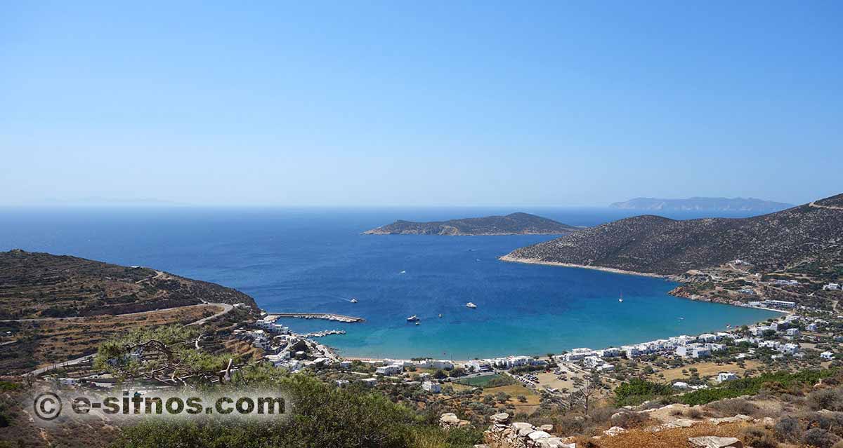 Platis Gialos beach in Sifnos
