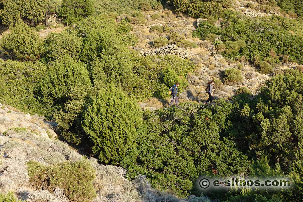 Walking at the path leading to Flabouro, in an autumn day