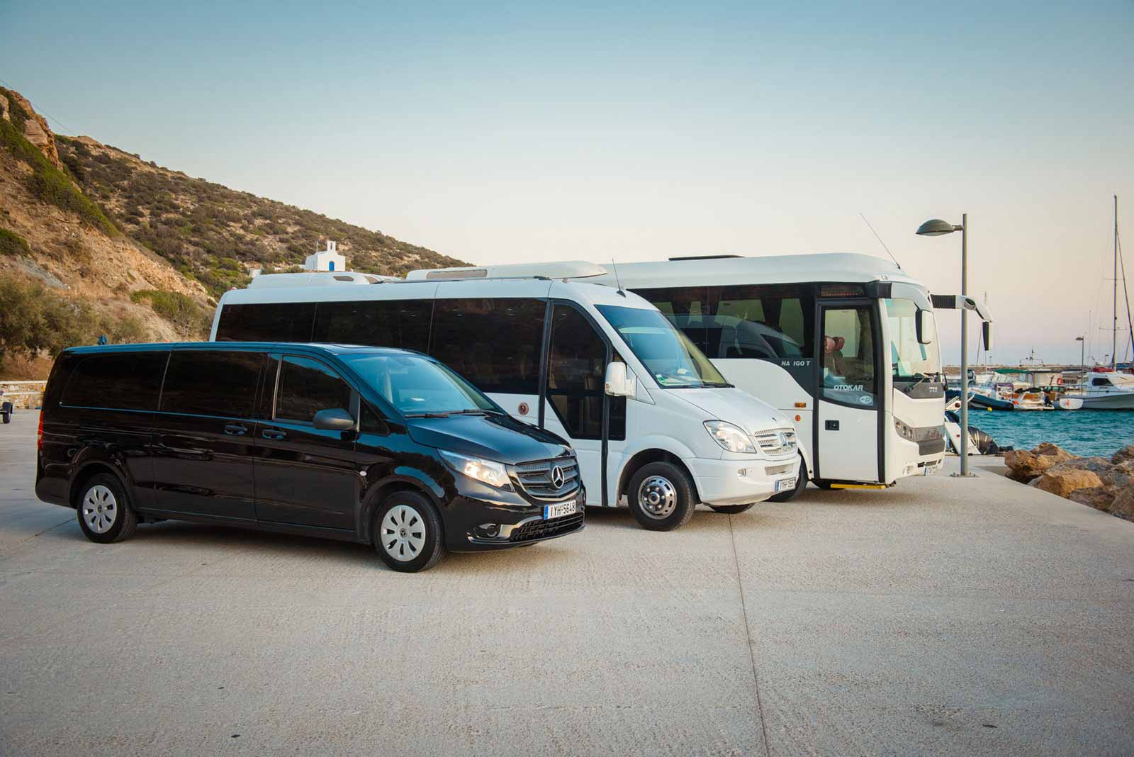 Private bus transfers in Sifnos