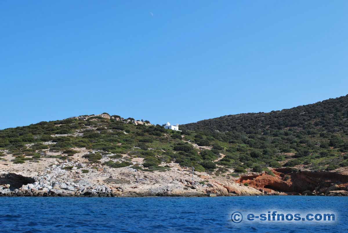 The islet of Kitriani on the southern side of Sifnos
