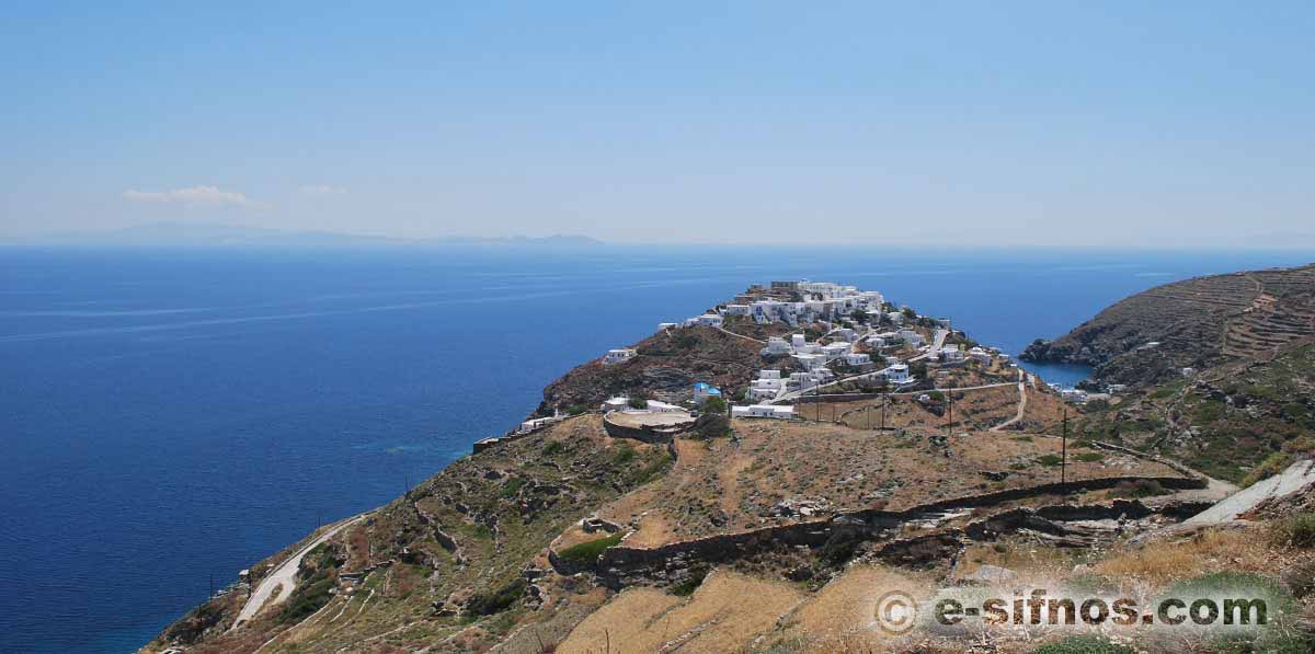 The village of Kastro in Sifnos