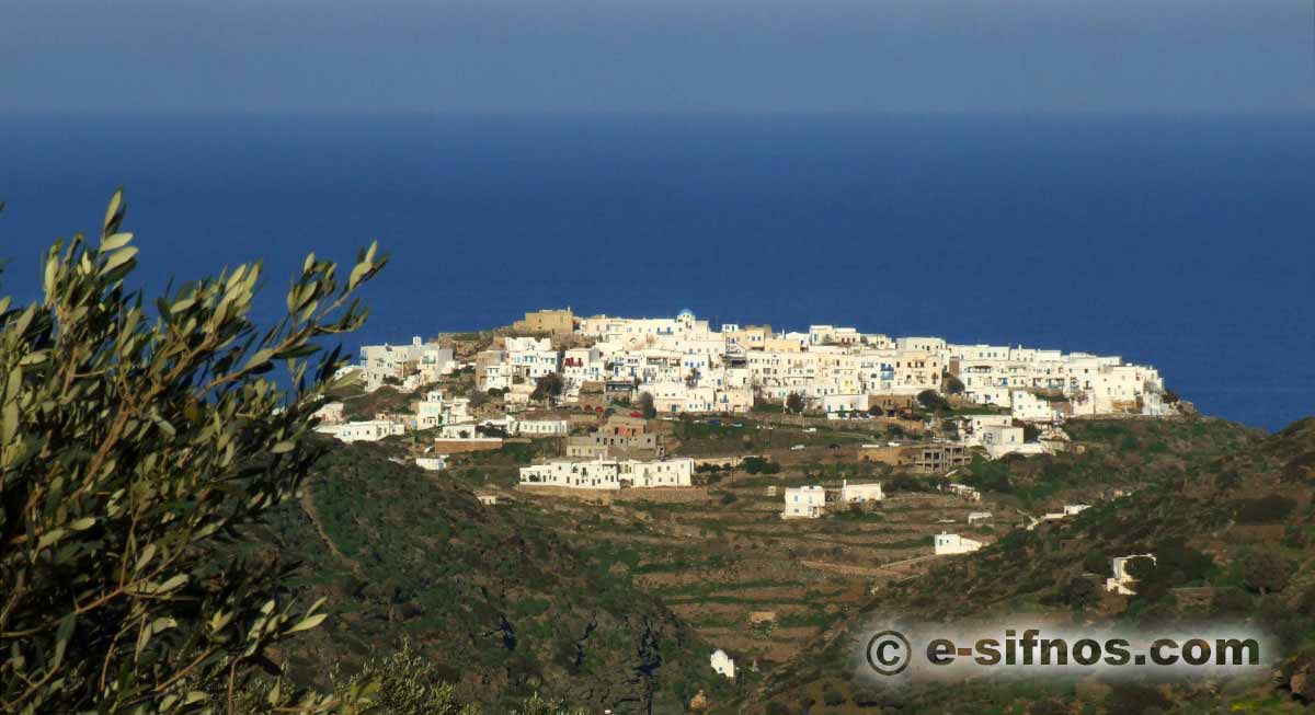 The village of Kastro in Sifnos