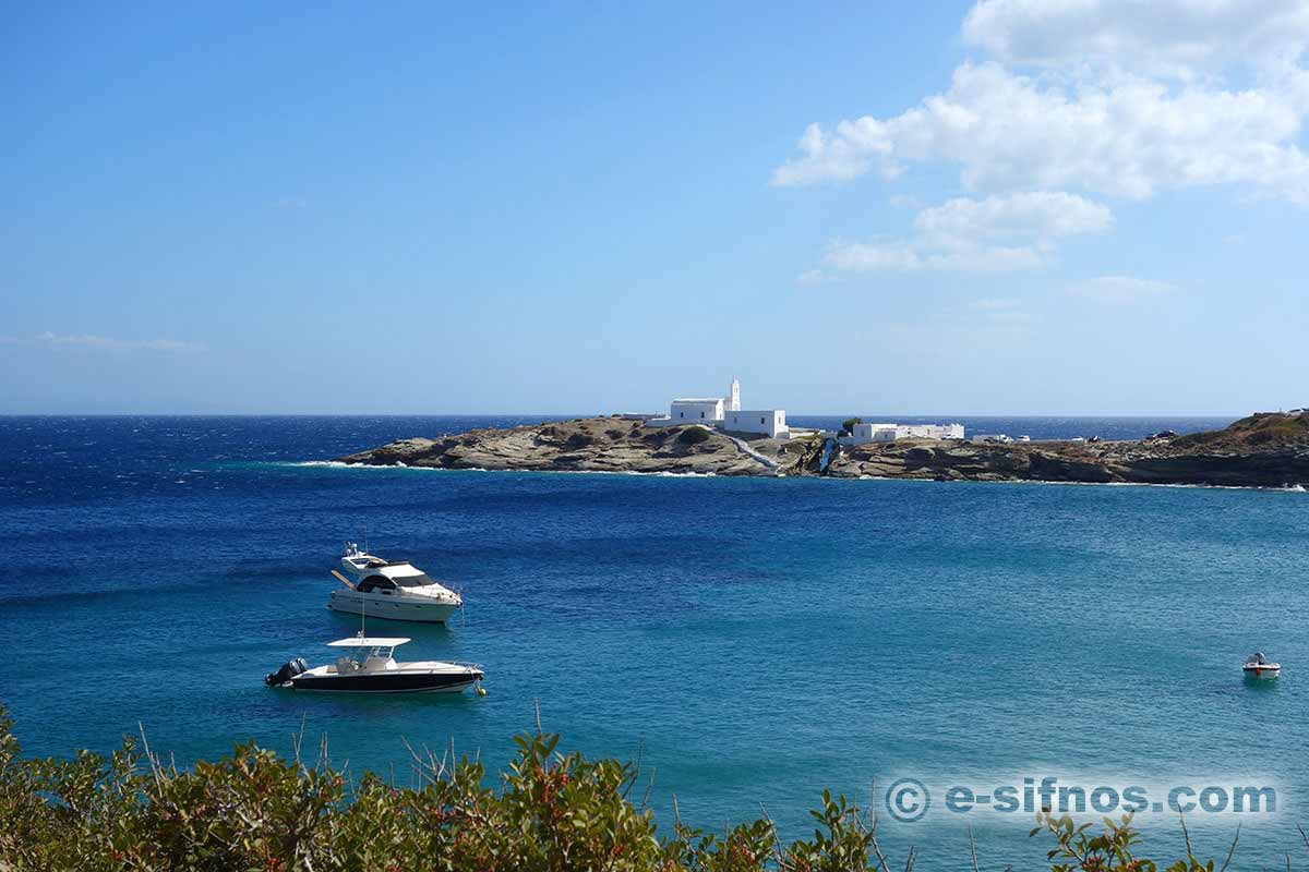 Private boats at the gulf of Chrissopigi