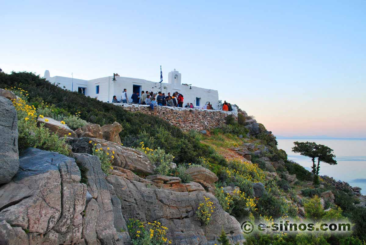 The day of the feast at the church Agios Georgios Livadakia
