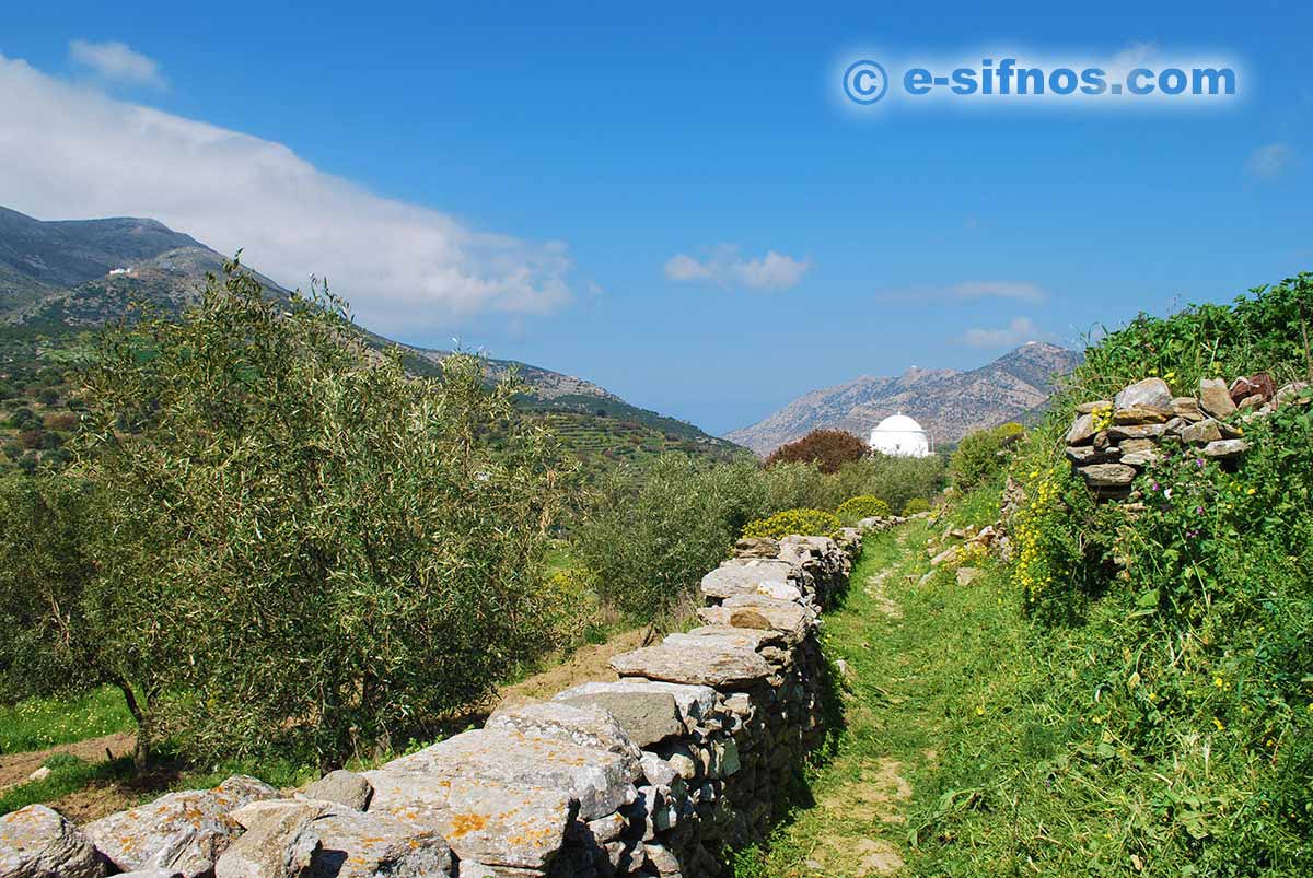 The trail from Apollonia to Kamares