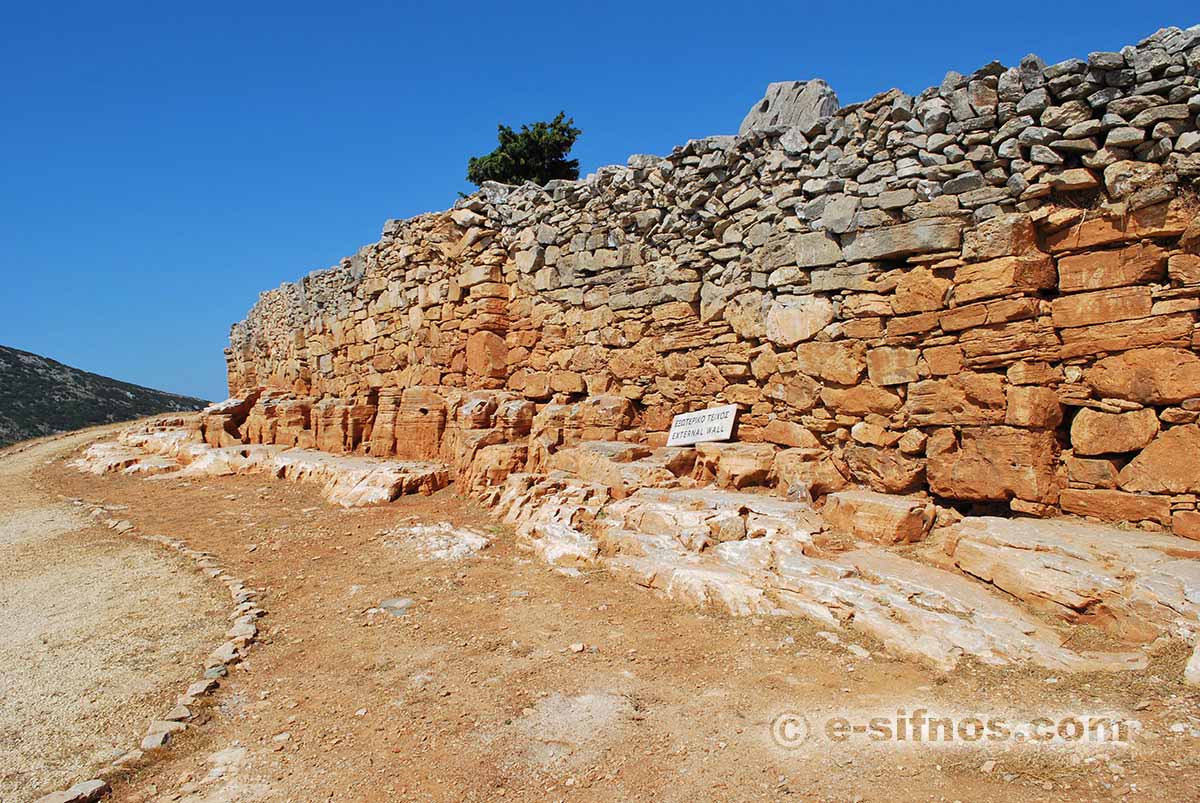 Ancient Acropolis of Saint Andreas in Sifnos